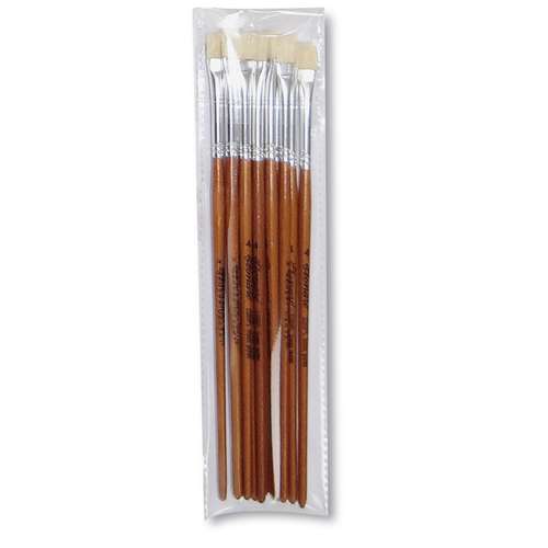 Léonard Flat Bristle Brush Set 50 000 Art Supplies Your Art Superstore